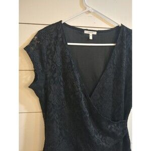 Maurices Black lace v-neck pop medium formal dressy wedding summer